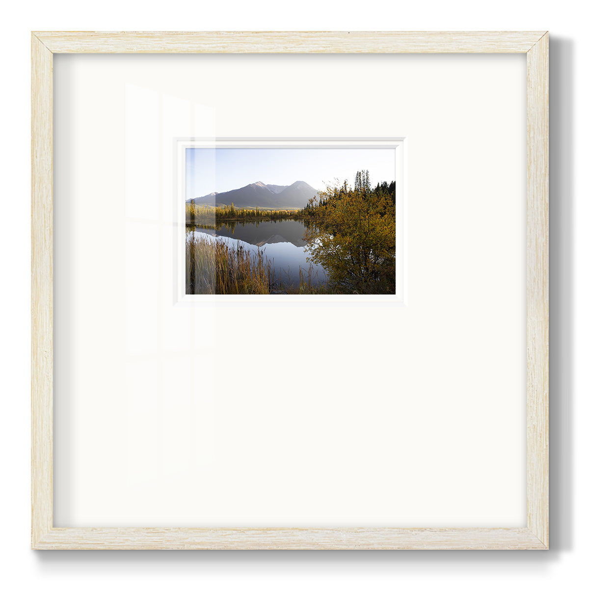 Low Light on Vermillion Premium Framed Print Double Matboard