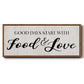 Food and Love - Floater Framed Canvas Print