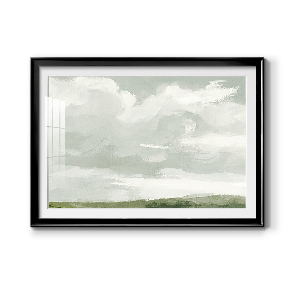 Gray Stone Sky III Premium Framed Print - Ready to Hang