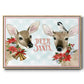 Deer Christmas Collection A - Floater Framed Canvas Print