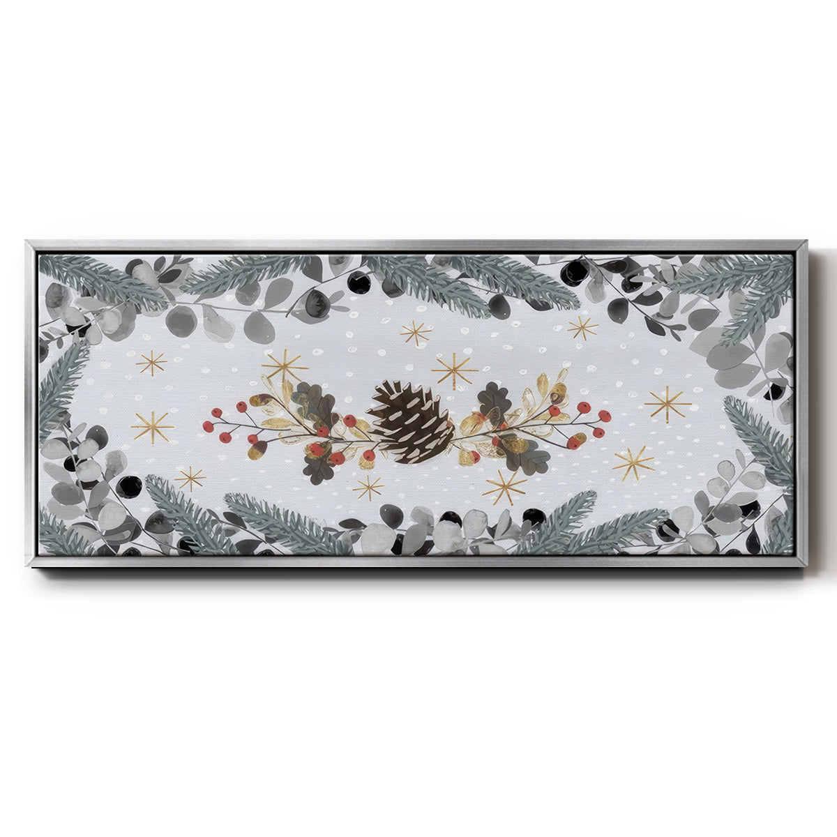 Cozy Christmas Collection D - Floater Framed Canvas Print