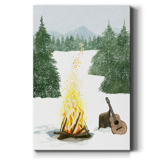 Camping for Christmas Collection B Premium Gallery Wrapped Canvas - Ready to Hang