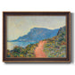 Affiche La Corniche près de Monaco Peinture - Ornate Framed Canvas Print