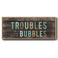 Troubles Bubbles - Floater Framed Canvas Print