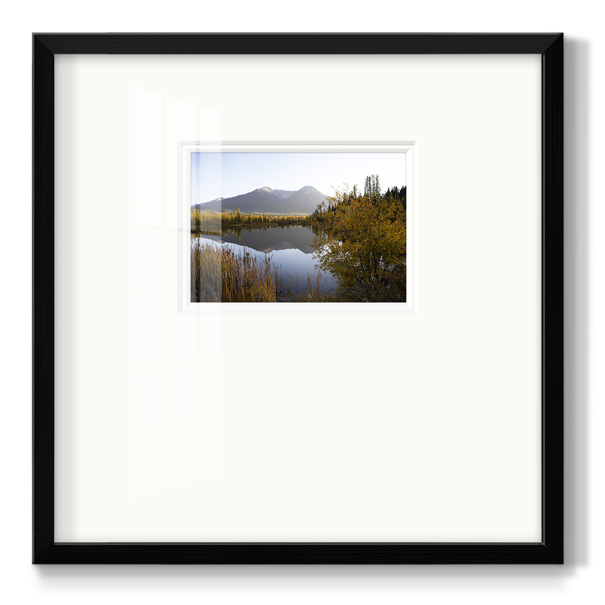 Low Light on Vermillion Premium Framed Print Double Matboard