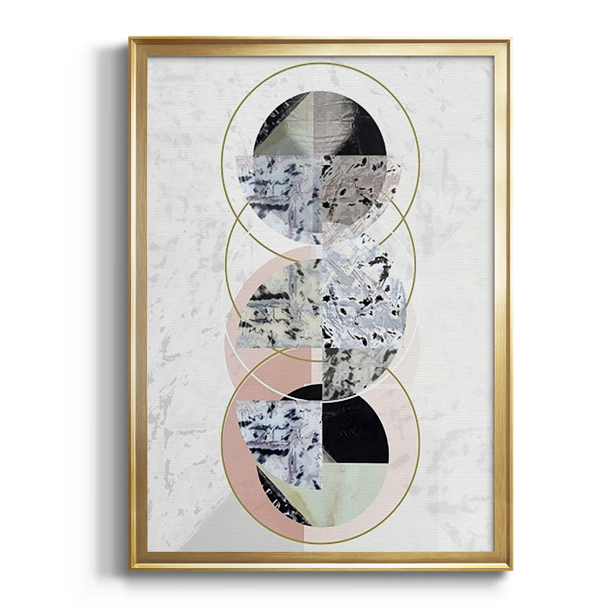 Inner Circles II - Modern Framed Canvas Print