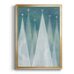 Mod Evergreens I - Modern Framed Canvas Print