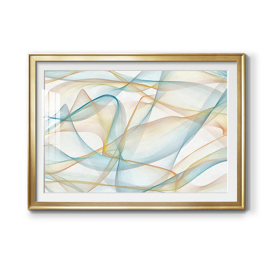 Curves and Waves V - Modern Framed Art Print