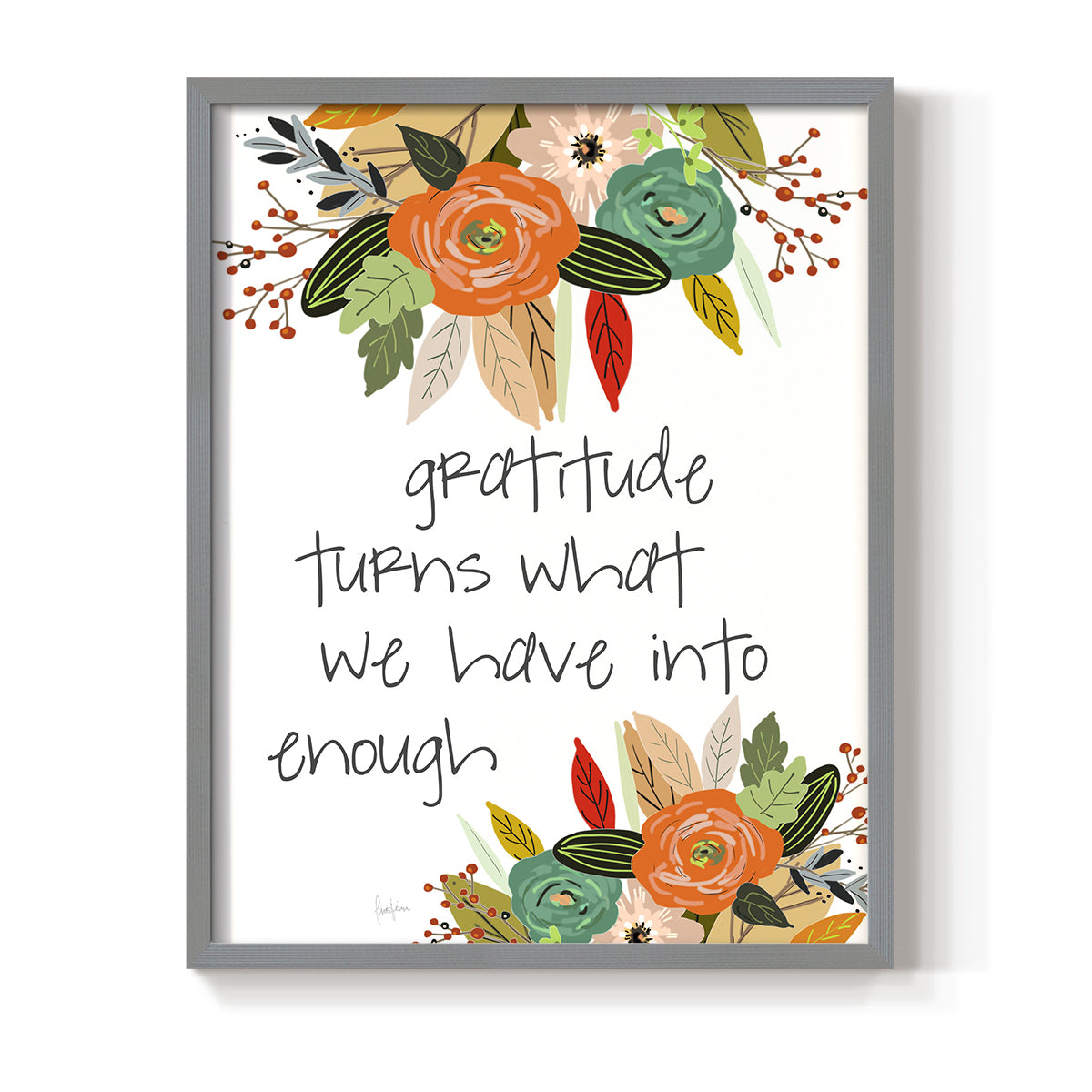 Illustrated Impressions II - Restickable Framed Art Print