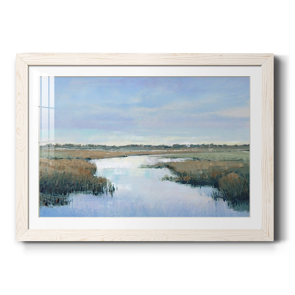 Coastal Plains II - Barnwood Framed Art Print