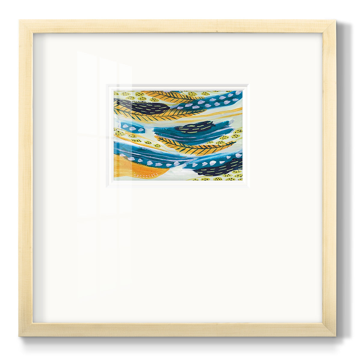 Feathery I - Double Matboard Framed Print