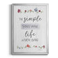 The Simple Things - Modern Framed Canvas Print