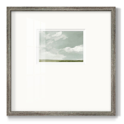 Gray Stone Sky II Premium Framed Print Double Matboard