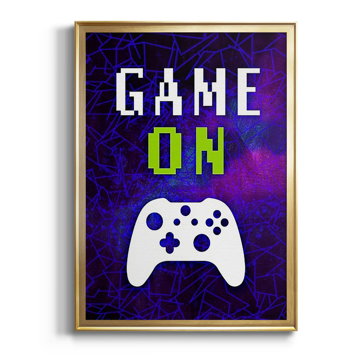 It's Game On II - Modern Framed Canvas Print