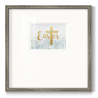 Easter Wildflowers Premium Framed Print Double Matboard