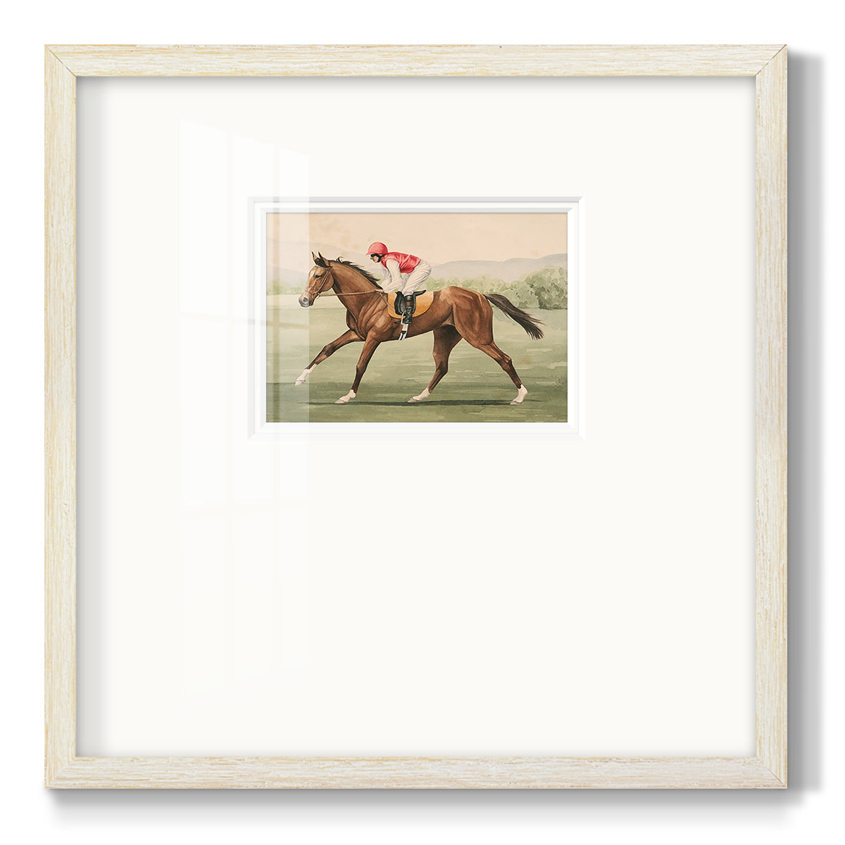 Vintage Equestrian I Premium Framed Print Double Matboard