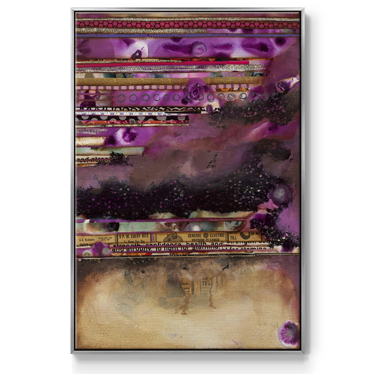 Fuschia on Fire - Framed Premium Gallery Wrapped Canvas L Frame - Ready to Hang