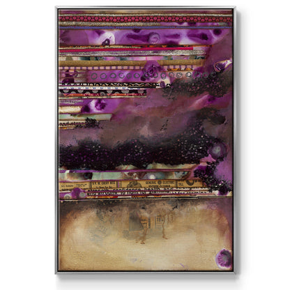 Fuschia on Fire - Floater Framed Canvas Print