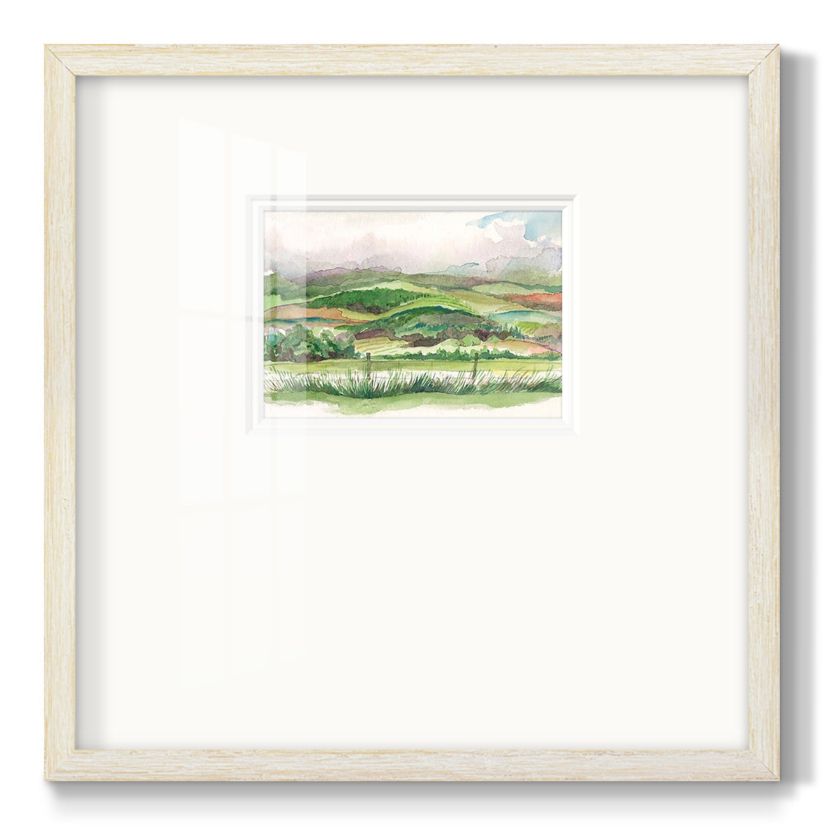 Bennachie Rain I Premium Framed Print Double Matboard