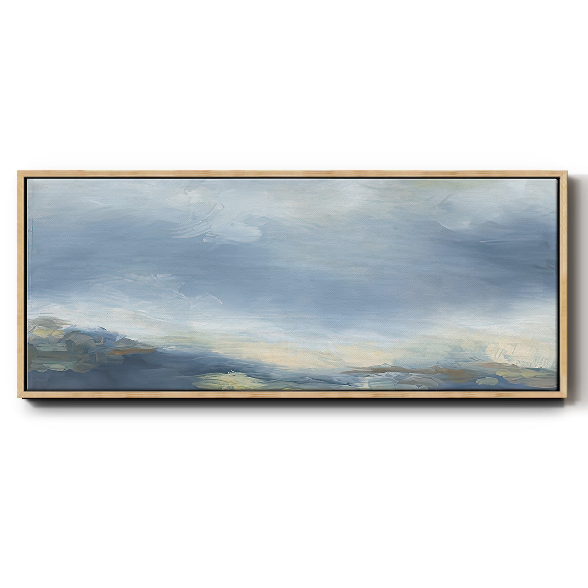Buttermilk Sky - Floater Framed Canvas Print