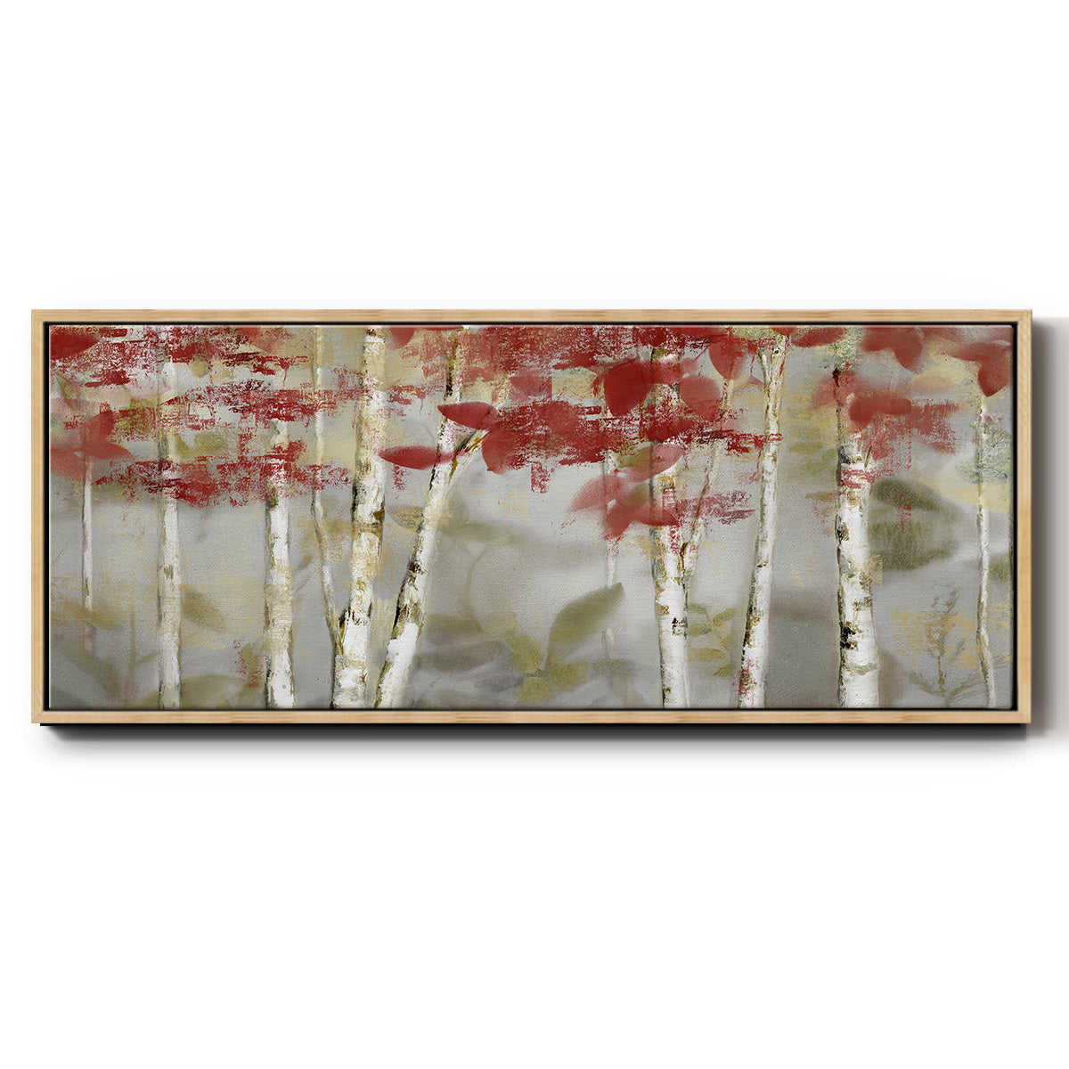 Autumn Forest - Floater Framed Canvas Print