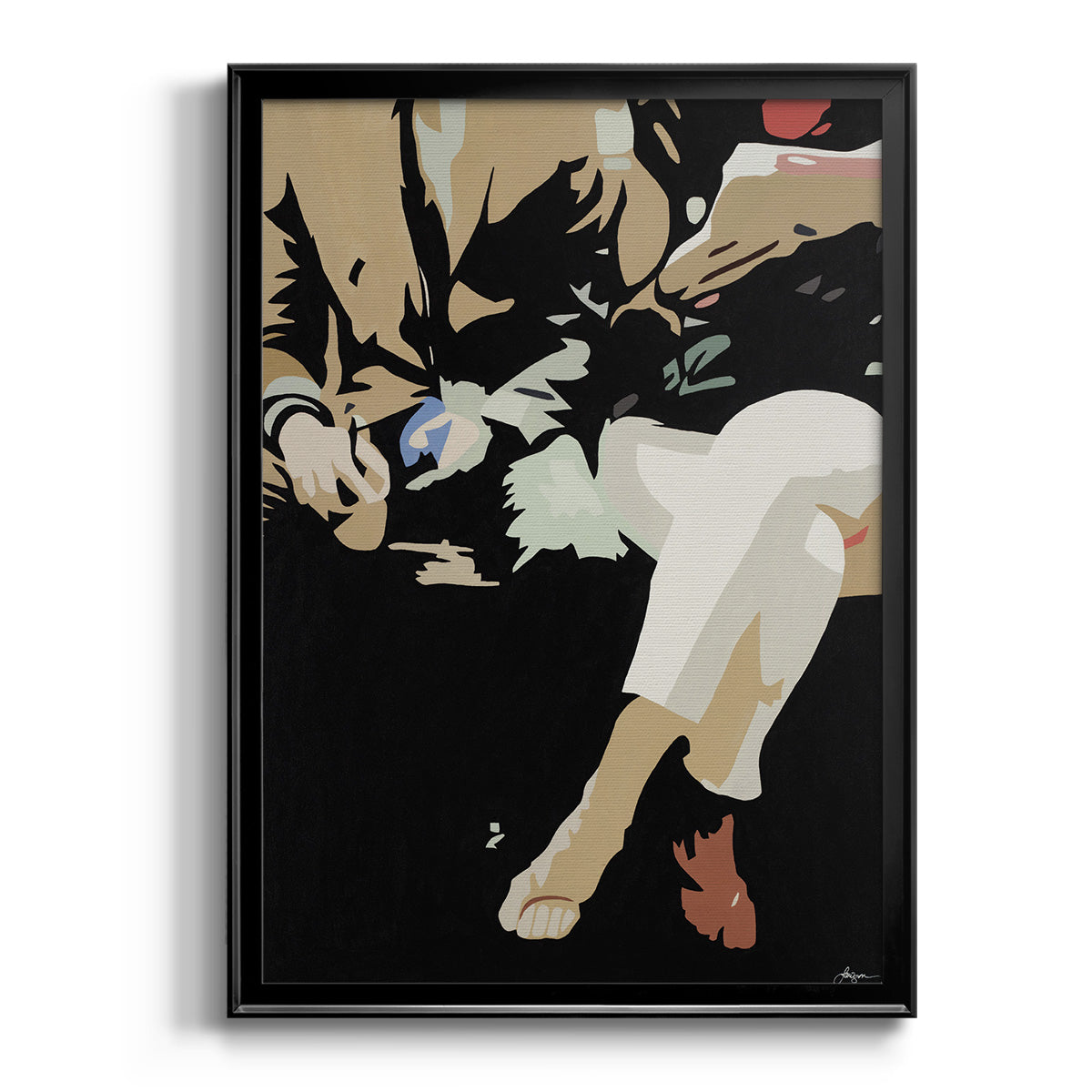 Them #4 -  Framed Canvas Print