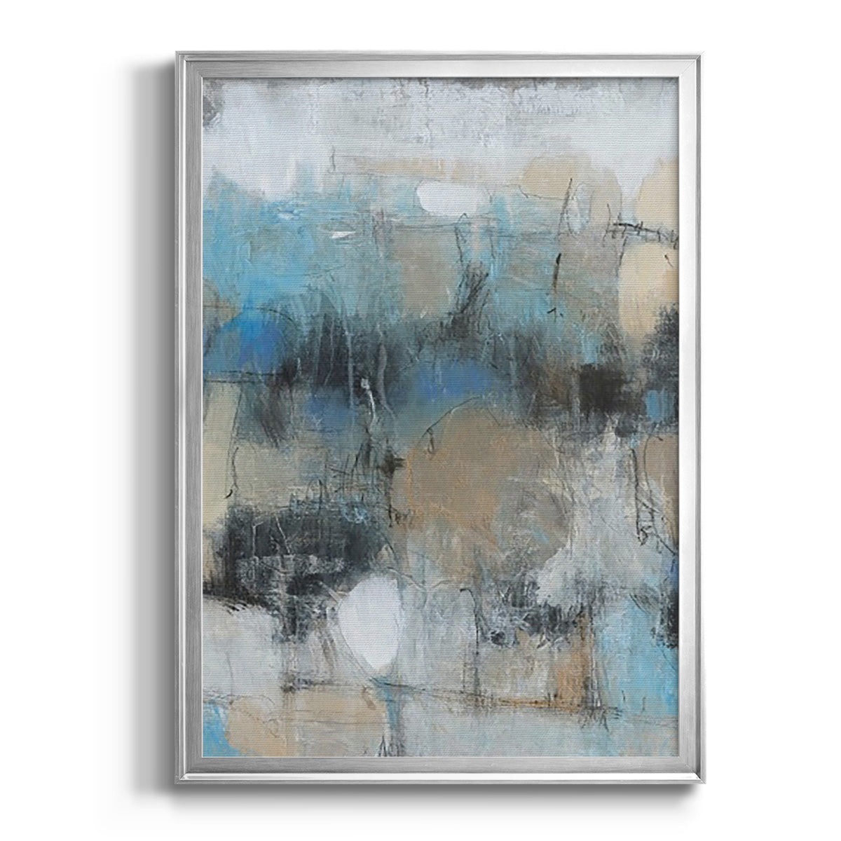 In the Moment I - Modern Framed Canvas Print