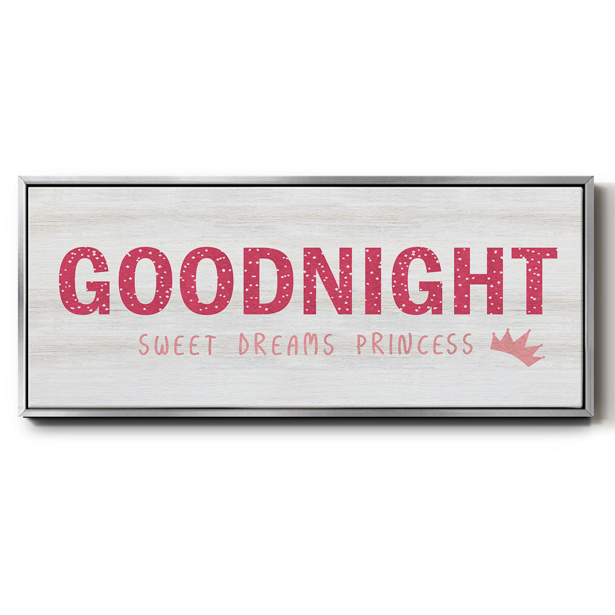 Princess Goodnight - Floater Framed Canvas Print