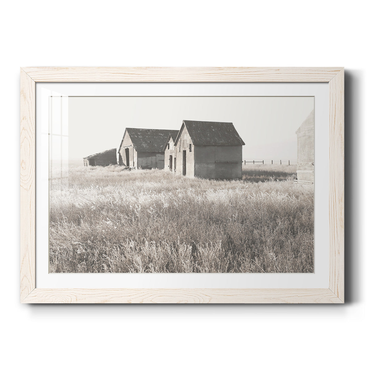 Neutral Barn - Barnwood Framed Art Print