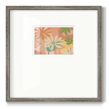 Neutral Blooms III Premium Framed Print Double Matboard