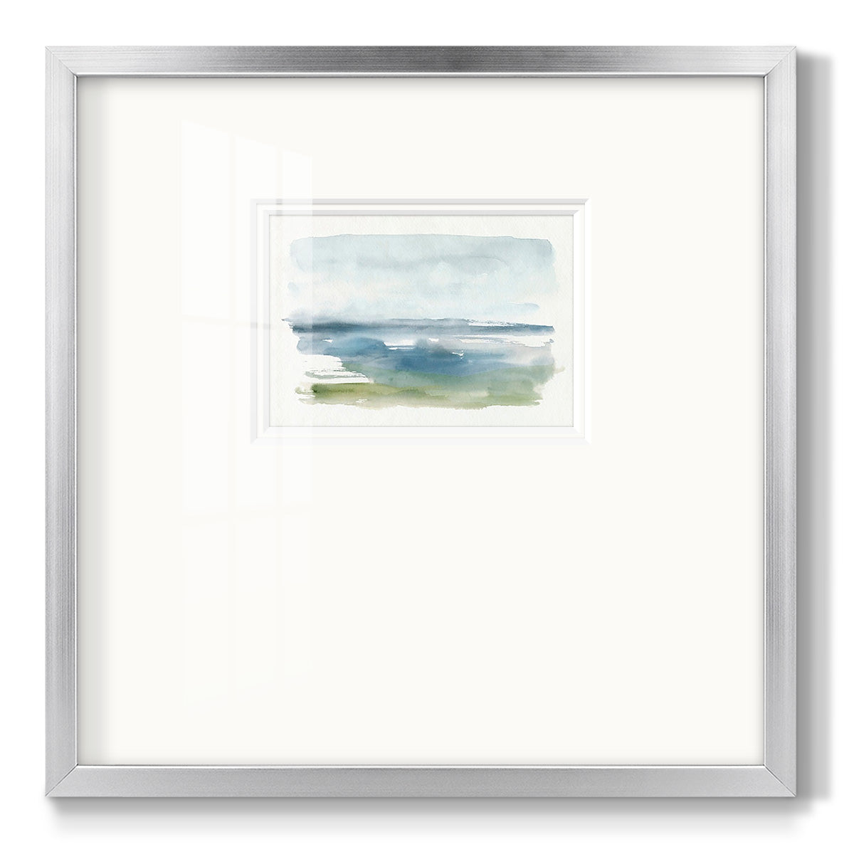 Coastline Splash IV - Double Matboard Framed Print