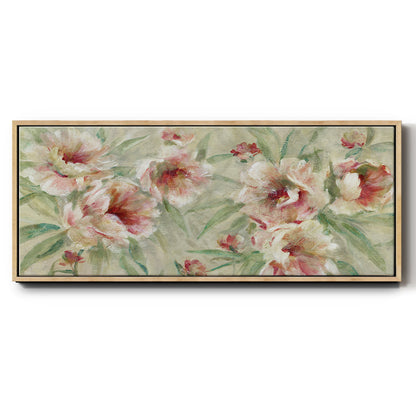 Peony Pleasure - Floater Framed Canvas Print