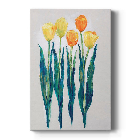 Tulips in a Row II - Canvas Art Print