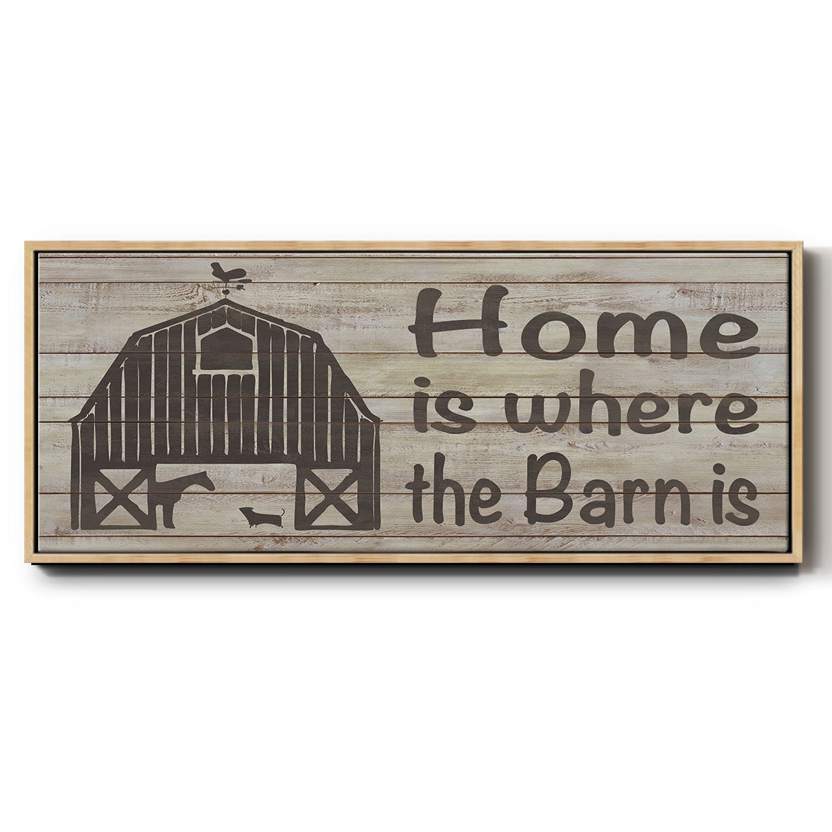 Home & Farm III - Floater Framed Canvas Print