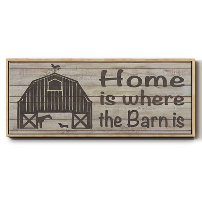 Home & Farm III - Floater Framed Canvas Print