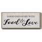 Food and Love - Floater Framed Canvas Print
