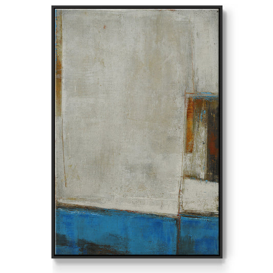 A Warped Window - Floater Framed Canvas Print