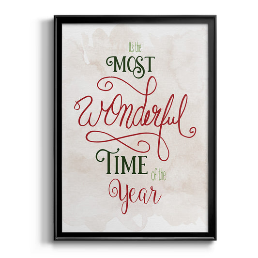 Wonderful Time of the Year - Modern Framed Canvas Print