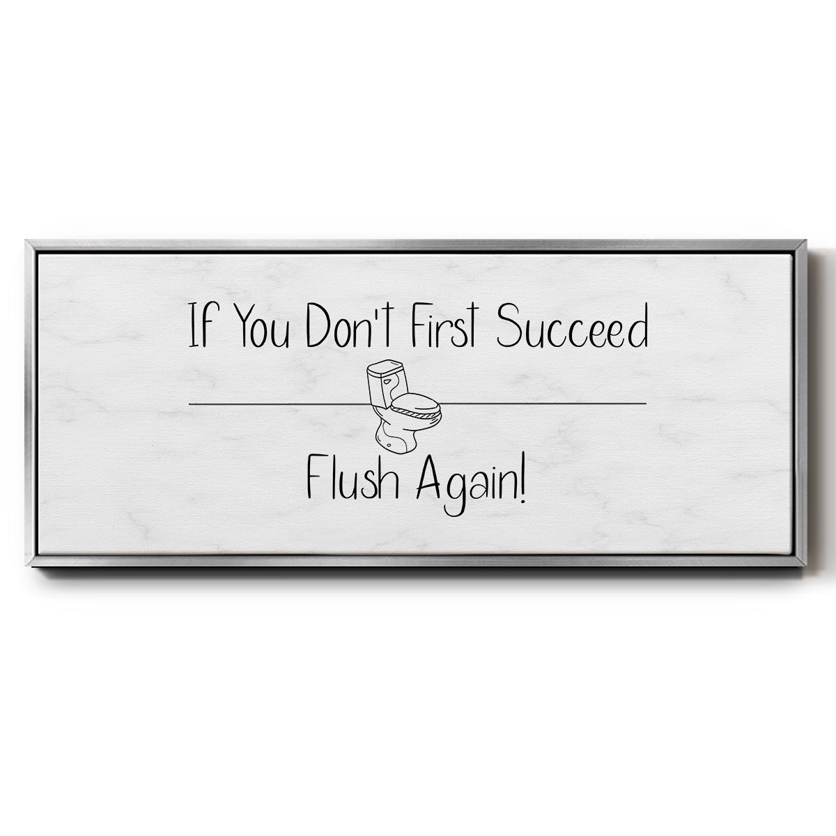 If You Don't ... - Floater Framed Canvas Print