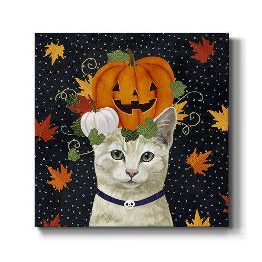 Halloween Cat I-Premium Gallery Wrapped Canvas - Ready to Hang