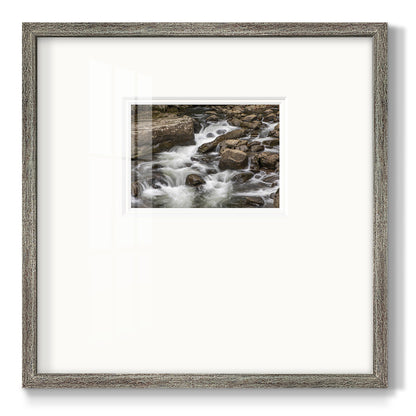 Rushing Calm- Premium Framed Print Double Matboard