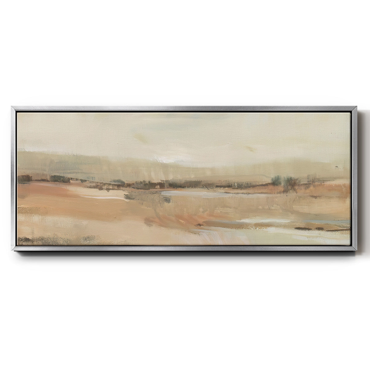 Earth Tone Landscape I - Floater Framed Canvas Print