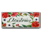 Christmas Flora Wreath Collection D - Floater Framed Canvas Print