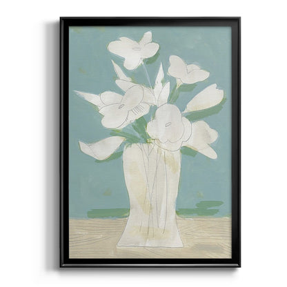 Muted Spring Arrangement I - Modern Framed Canvas Print