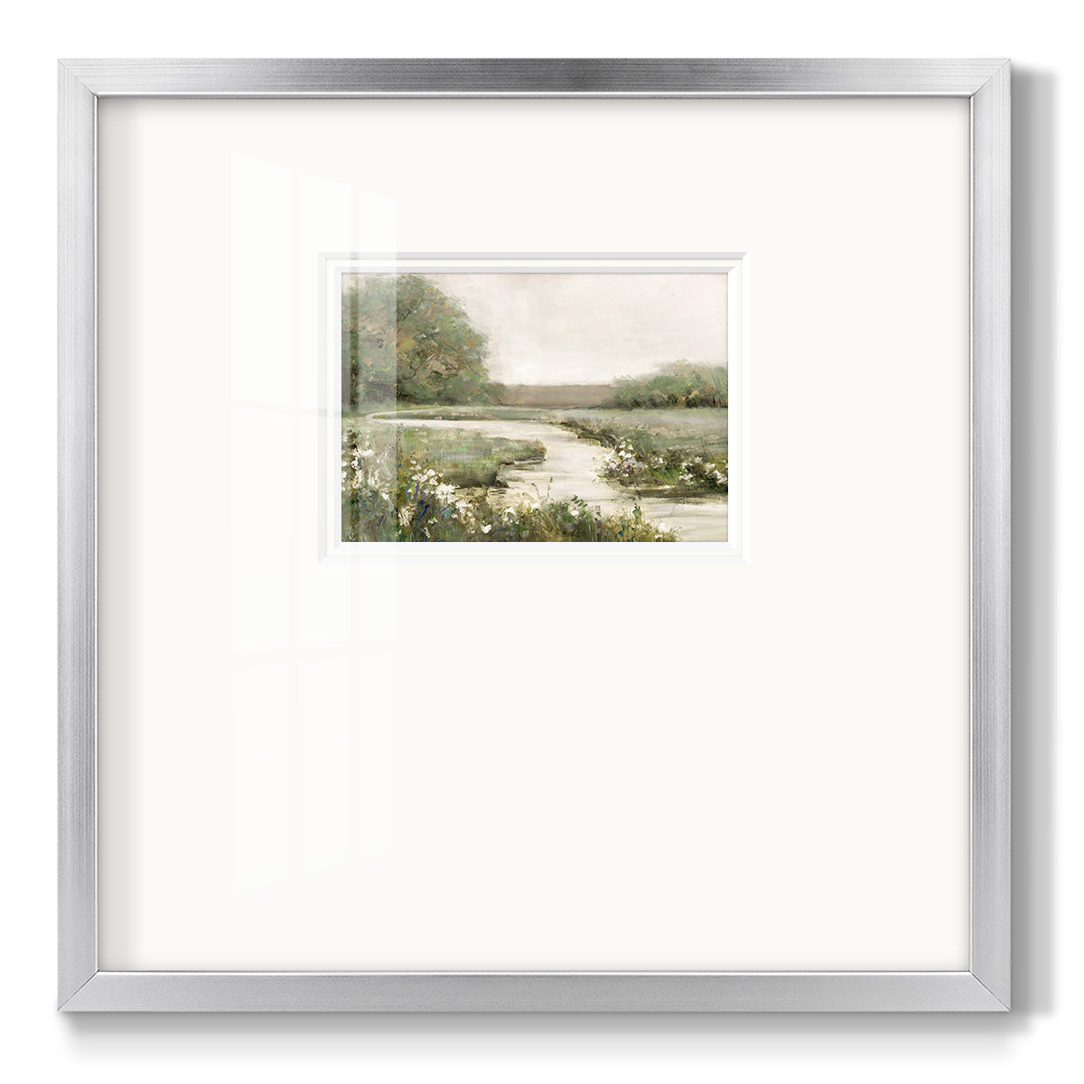 Quiet Path - Double Matboard Framed Print
