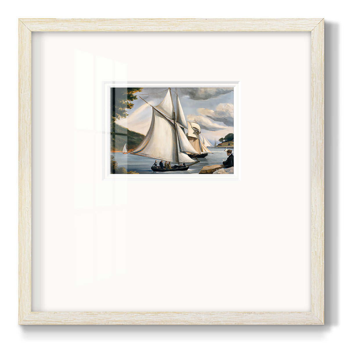 SaRiver Sail Premium Framed Print Double Matboard