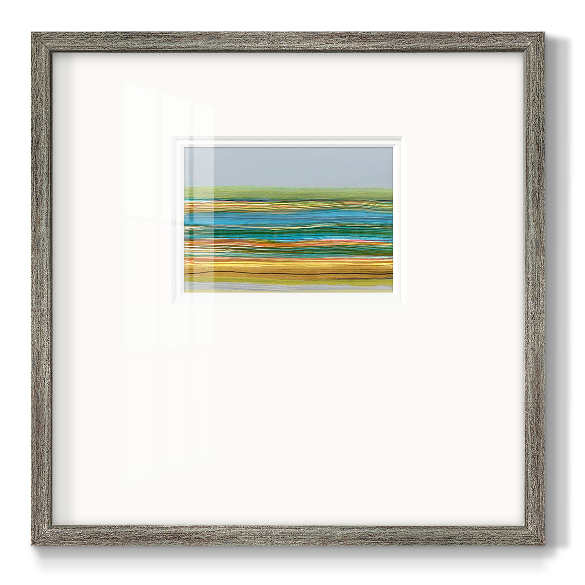 Parallel Striae II Premium Framed Print Double Matboard