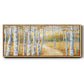 Birch Path I - Floater Framed Canvas Print