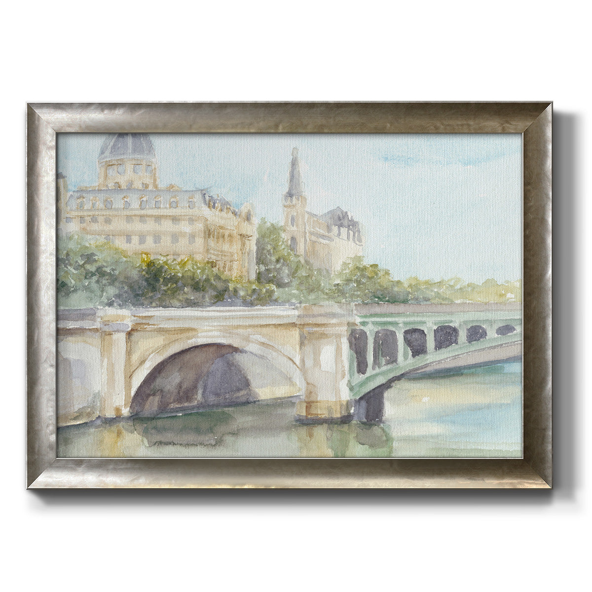 French Bridge Study IV Premium Framed Canvas- Ready to Hang