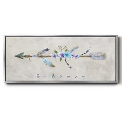 Boho Arrow I - Floater Framed Canvas Print